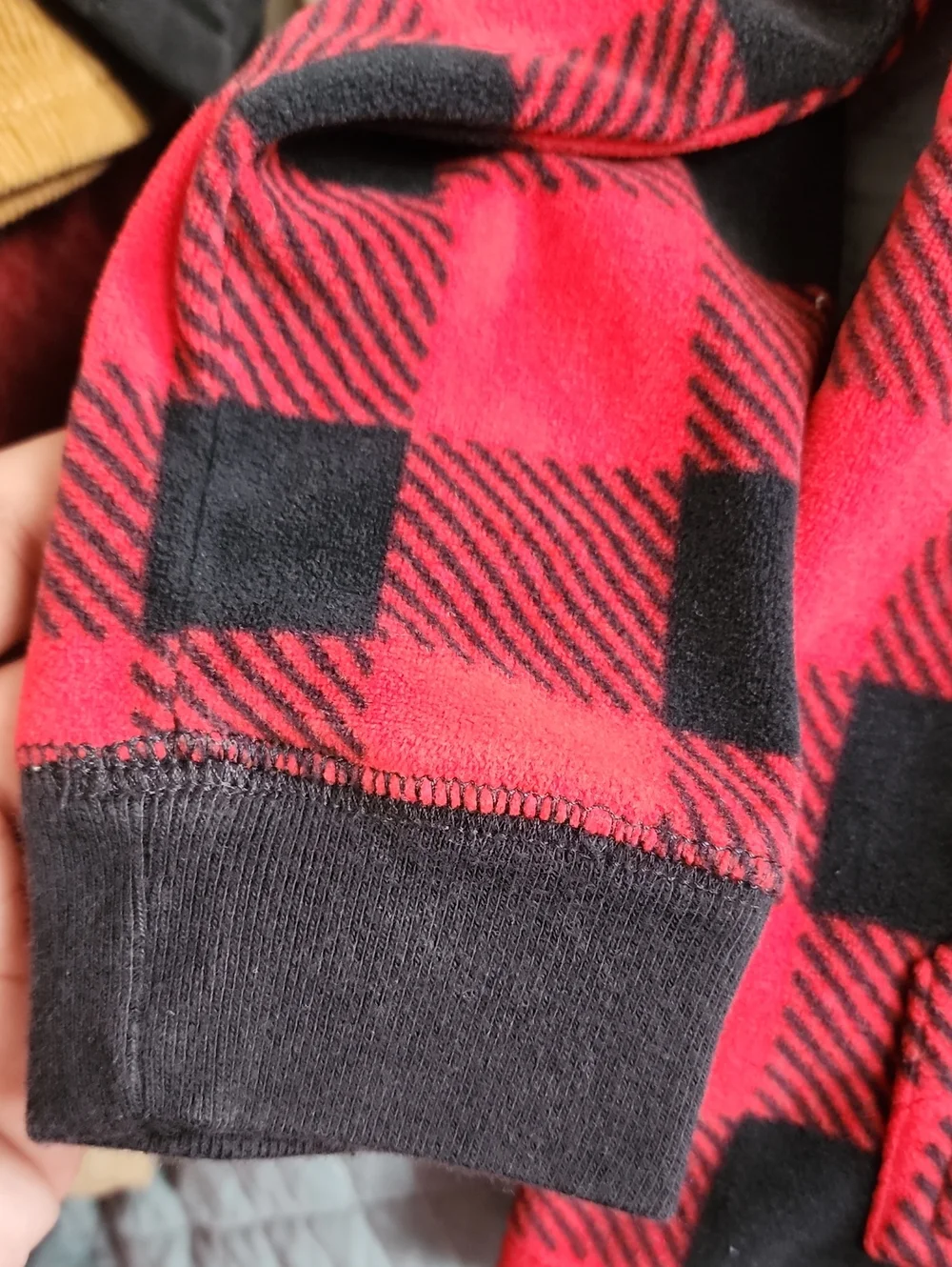 3T Carter's Red & Black Buffalo Plaid Sherpa-Lined Pullover